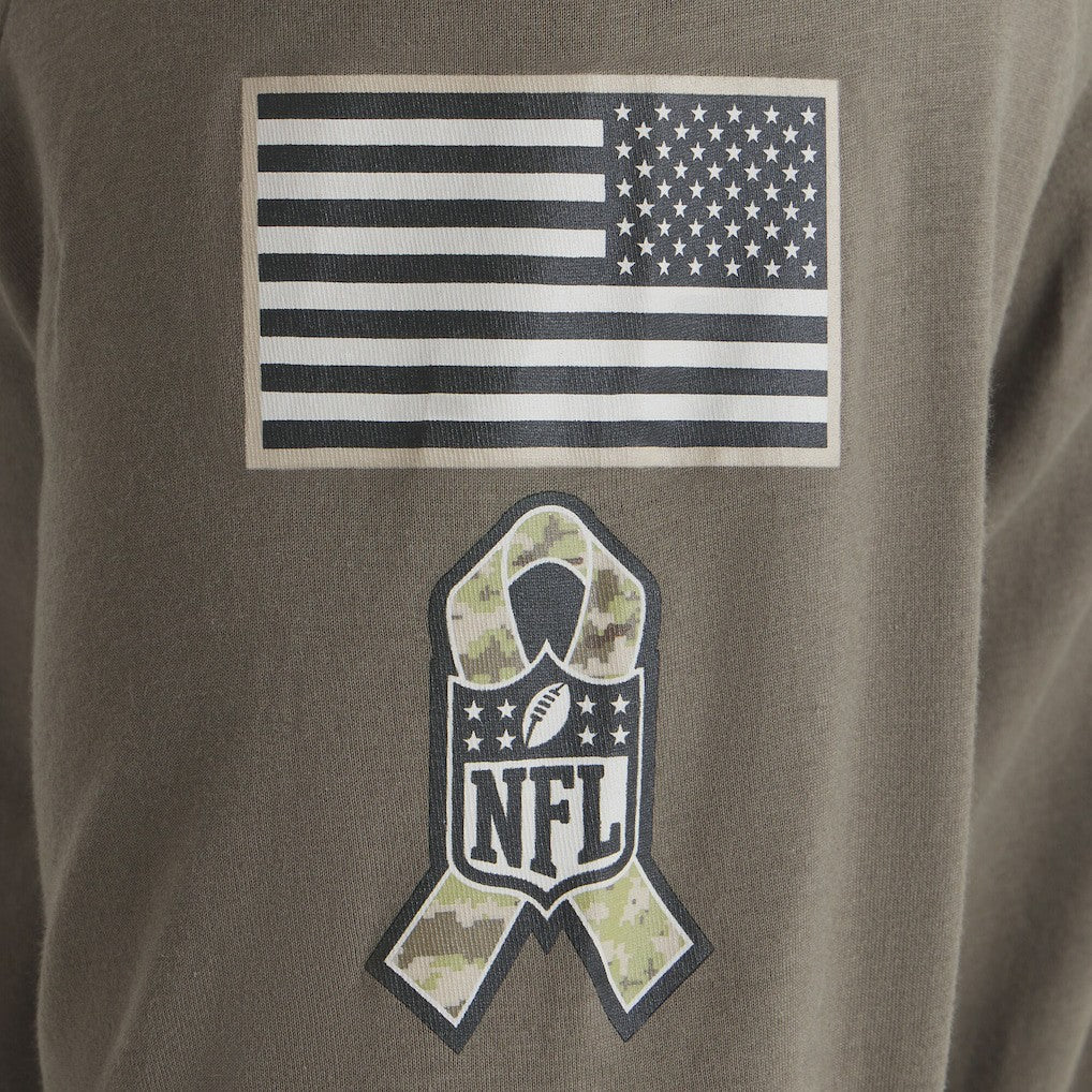 NFL Philadelphia Eagles 2025 Salute to Service Sideline Long Sleeve T-Shirt