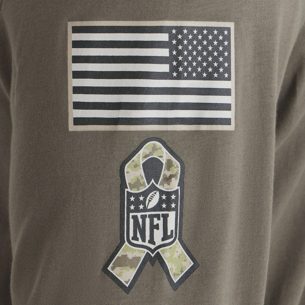 NFL Philadelphia Eagles 2025 Salute to Service Sideline Long Sleeve T-Shirt