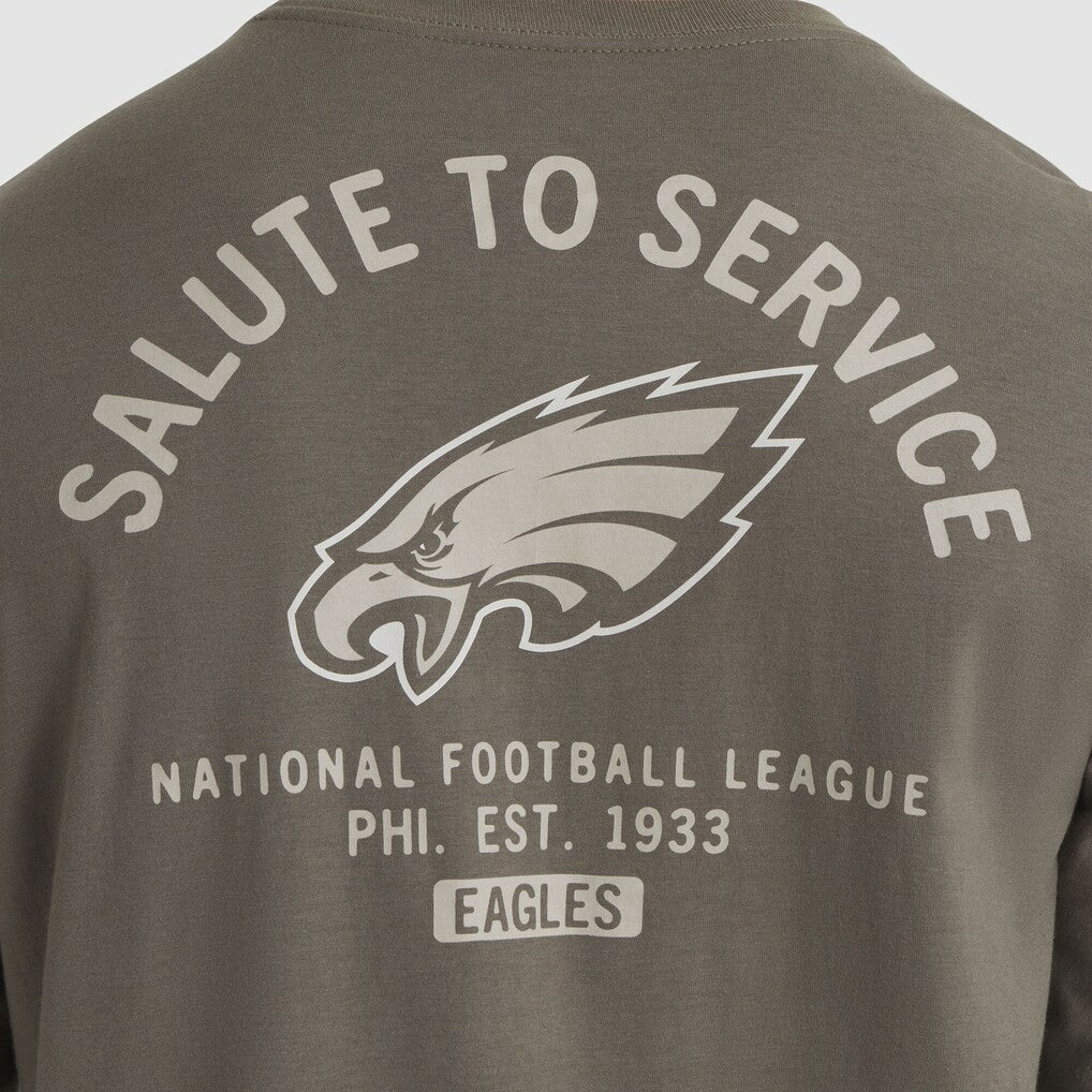NFL Philadelphia Eagles 2025 Salute to Service Sideline Long Sleeve T-Shirt