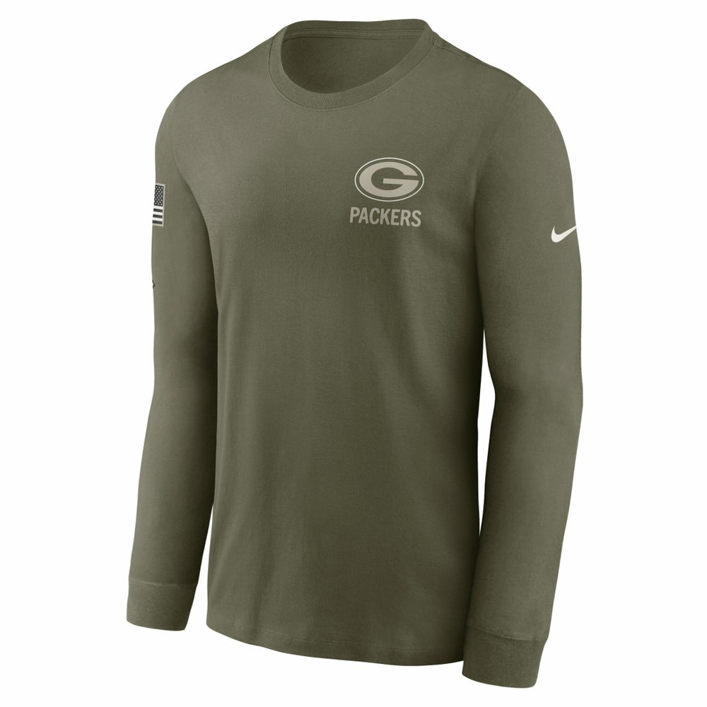 NFL Green Bay Packers 2025 Salute to Service Sideline Long Sleeve T-Shirt