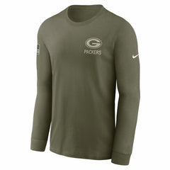 NFL Green Bay Packers 2025 Salute to Service Sideline Long Sleeve T-Shirt