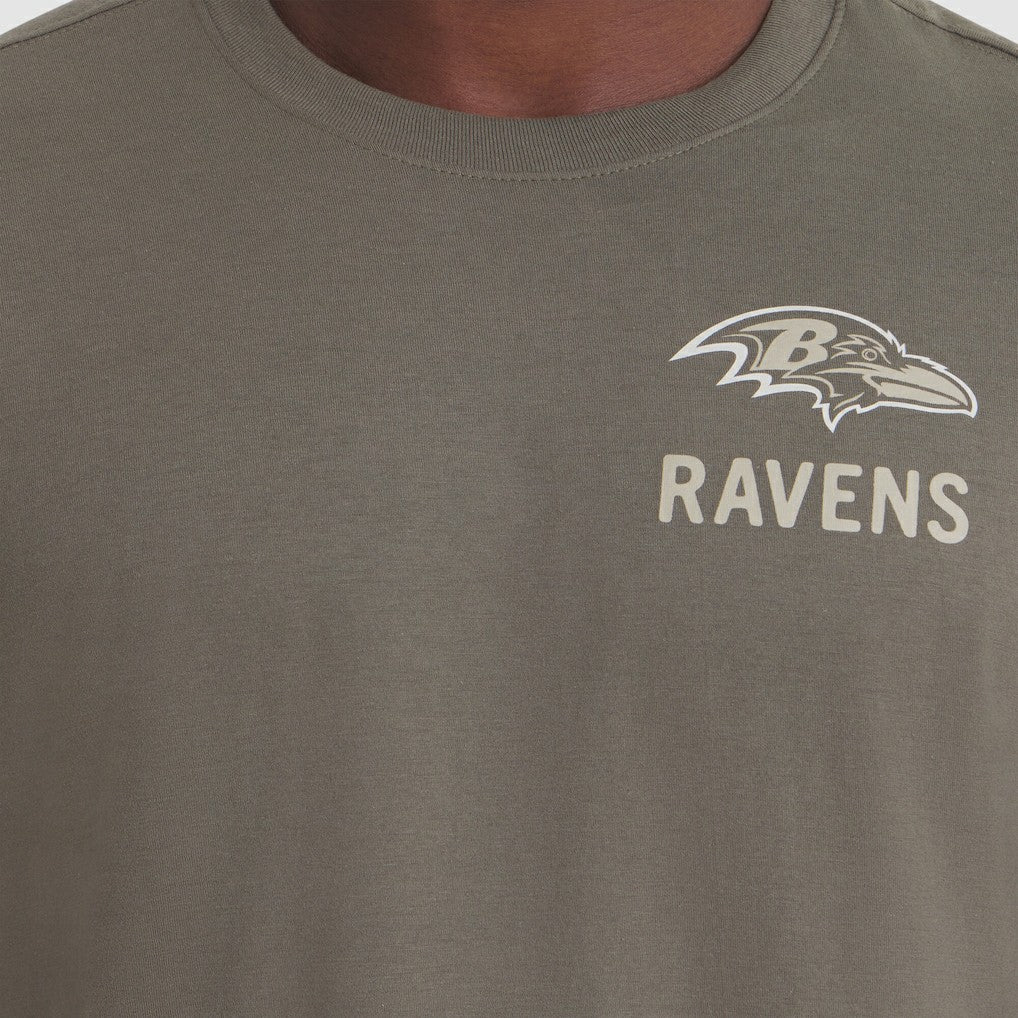 NFL Baltimore Ravens 2025 Salute to Service Sideline Long Sleeve T-Shirt