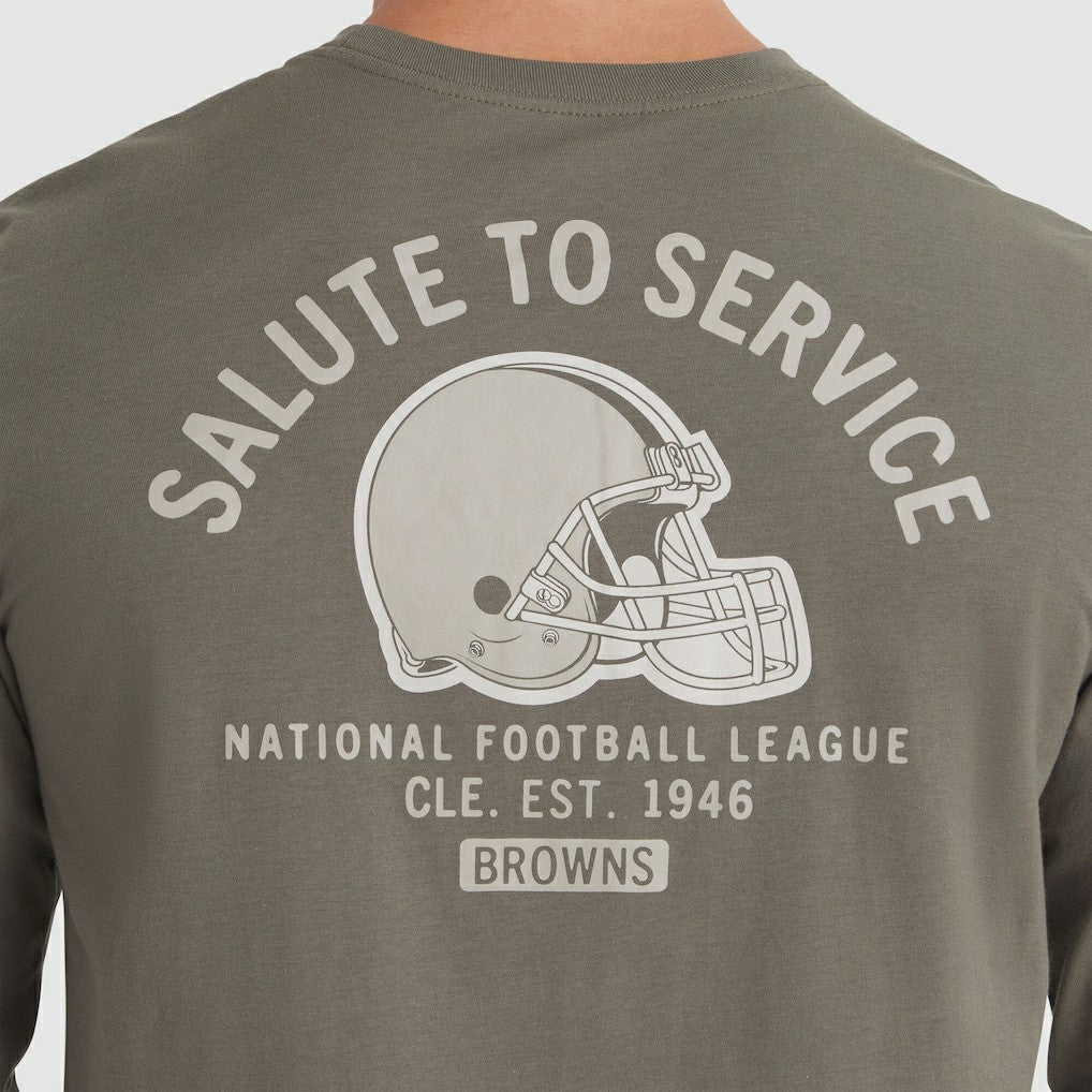 NFL Cleveland Browns 2025 Salute to Service Sideline Long Sleeve T-Shirt