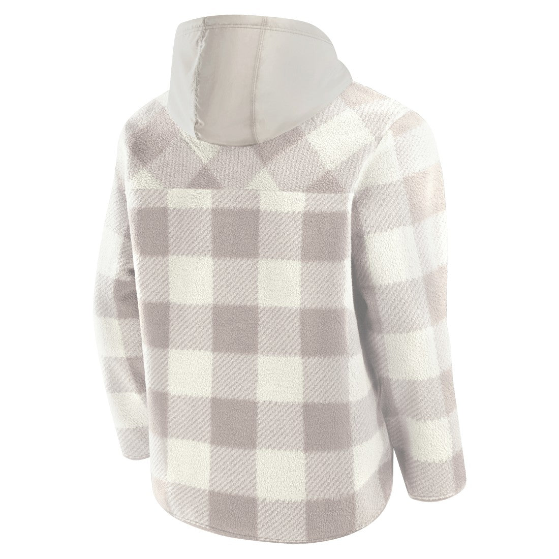 NFL Detroit Lions Elements Plaid Polar Fleece Quarter-Zip Hoodie