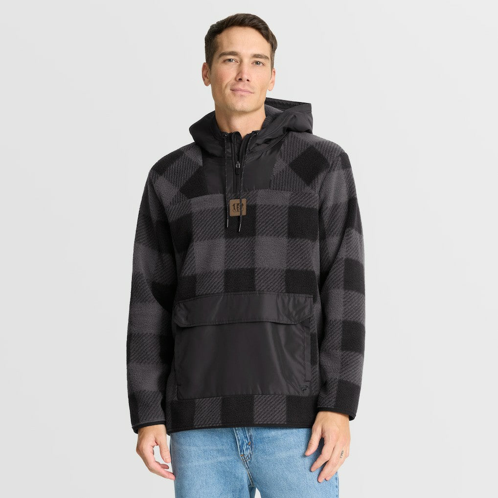 NFL Cincinnati Bengals Elements Plaid Polar Fleece Quarter-Zip Hoodie