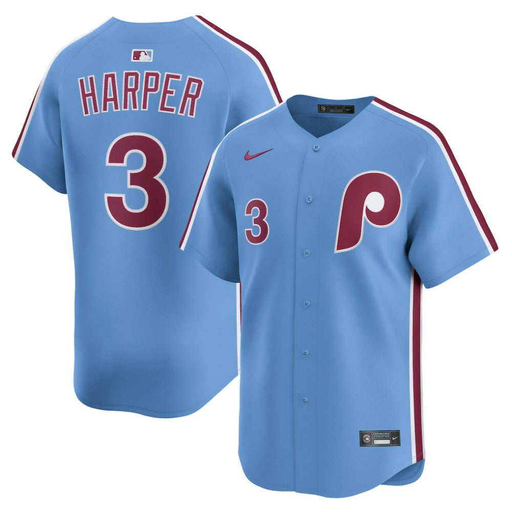 Bryce Harper Philadelphia Phillies Alternate Limited Player Jersey - Light Blue | Nike