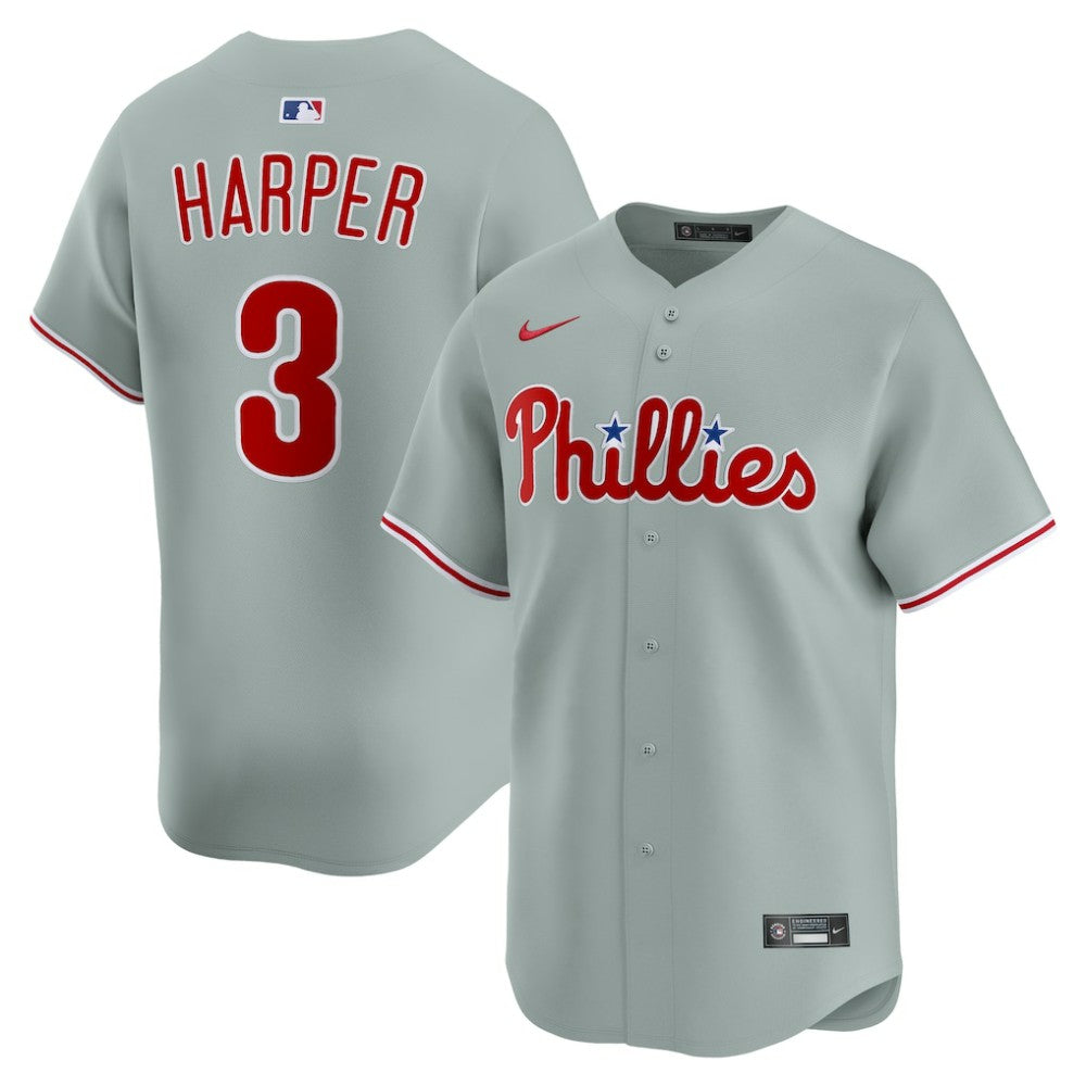 Bryce Harper Philadelphia Phillies Road Limited Player Jersey - Gray | Nike
