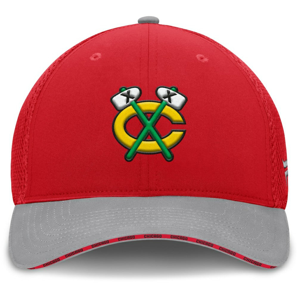 Chicago Blackhawks Fanatics Fundamentals Span Flex Hat