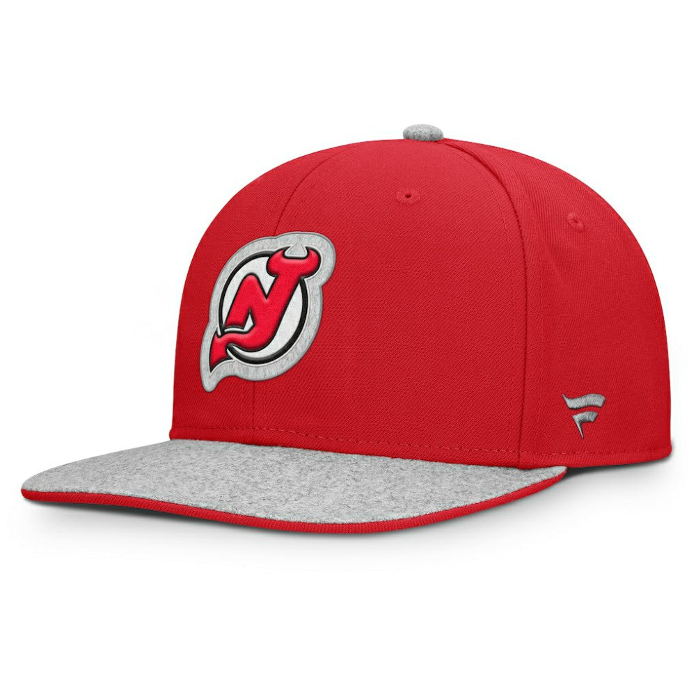 New Jersey Devils Fanatics Fundamentals Loden Snapback Hat