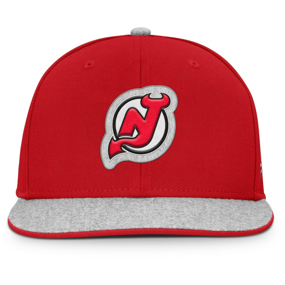 New Jersey Devils Fanatics Fundamentals Loden Snapback Hat
