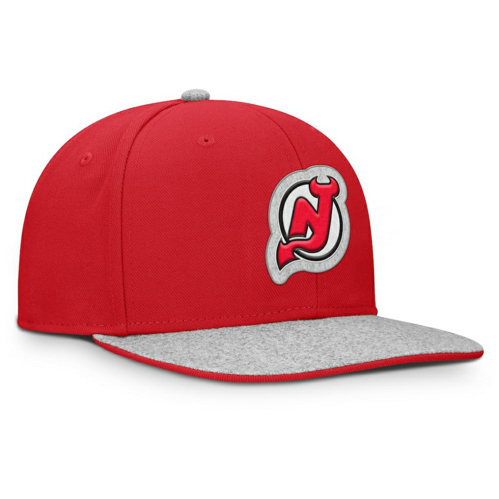 New Jersey Devils Fanatics Fundamentals Loden Snapback Hat