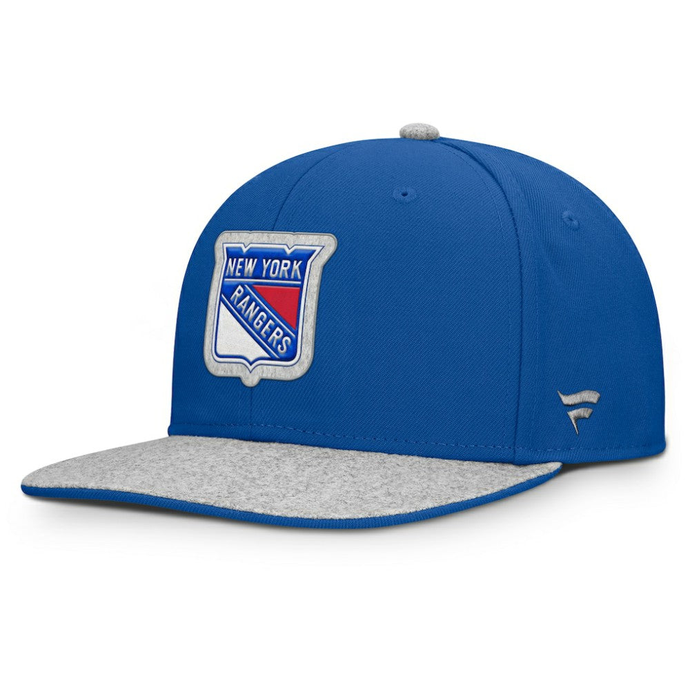 New York Rangers Fanatics Fundamentals Loden Snapback Hat