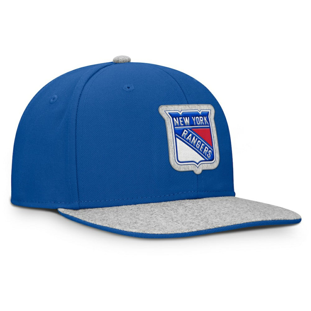 New York Rangers Fanatics Fundamentals Loden Snapback Hat