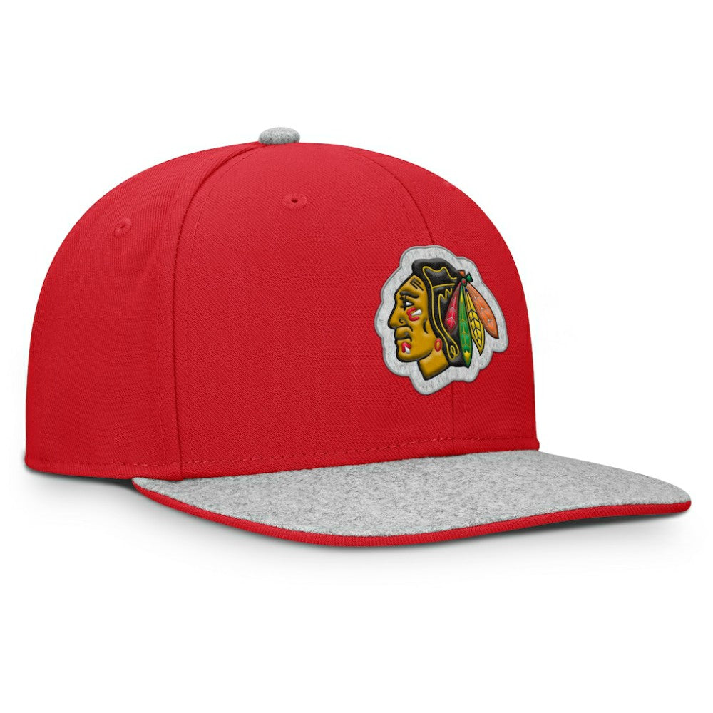 Chicago Blackhawks Fanatics Fundamentals Loden Snapback Hat