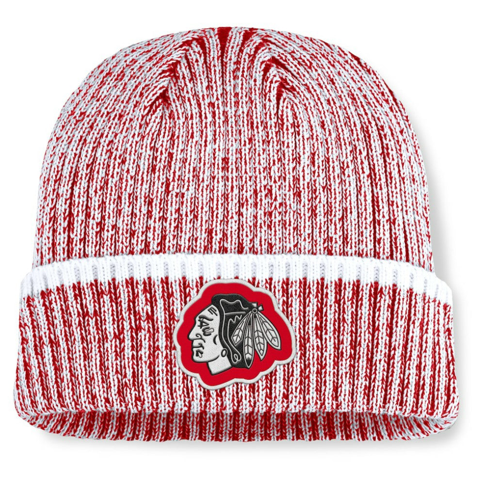 Chicago Blackhawks Fanatics Fundamental Haze Cuffed Knit Hat