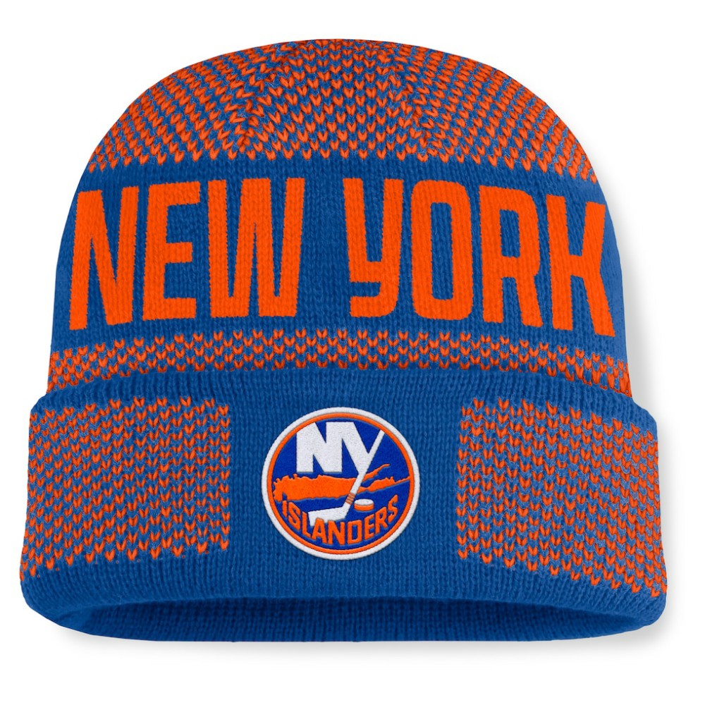 New York Islanders Fanatics Fundamentals Shelter Cuffed Knit Hat