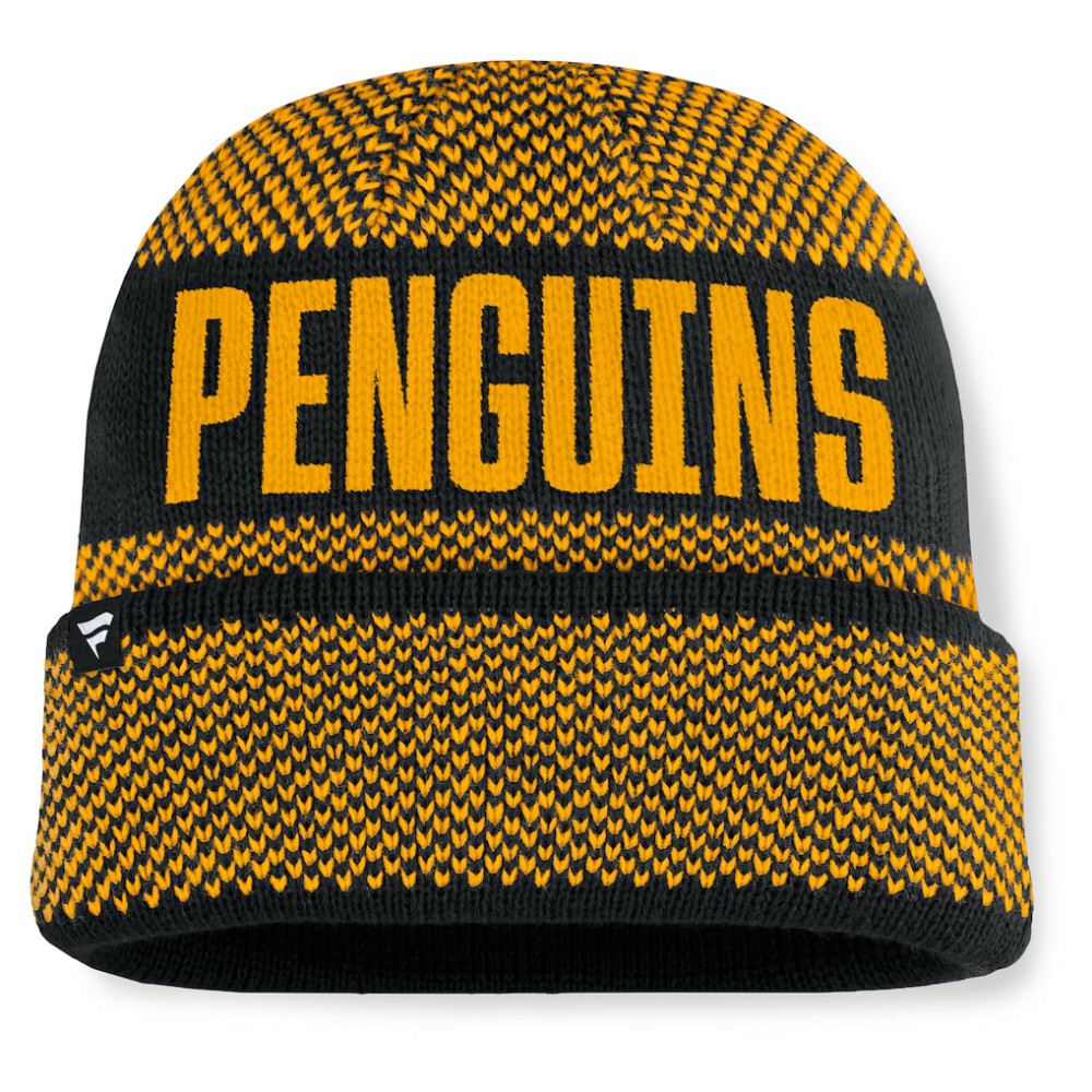 Pittsburgh Penguins Fanatics Fundamentals Shelter Cuffed Knit Hat