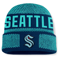 Seattle Kraken Fanatics Fundamentals Shelter Cuffed Knit Hat