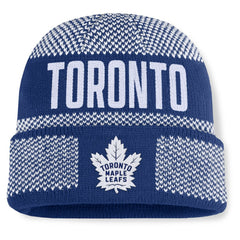 Toronto Maple Leafs Fanatics Fundamentals Shelter Cuffed Knit Hat