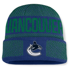 Vancouver Canucks Fanatics Fundamentals Shelter Cuffed Knit Hat