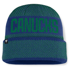 Vancouver Canucks Fanatics Fundamentals Shelter Cuffed Knit Hat