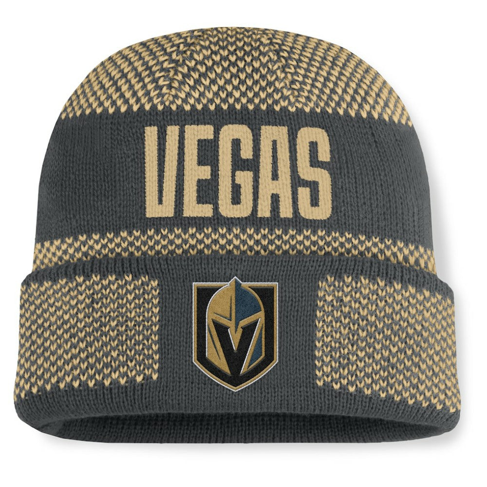 Vegas Golden Knights Fanatics Fundamentals Shelter Cuffed Knit Hat