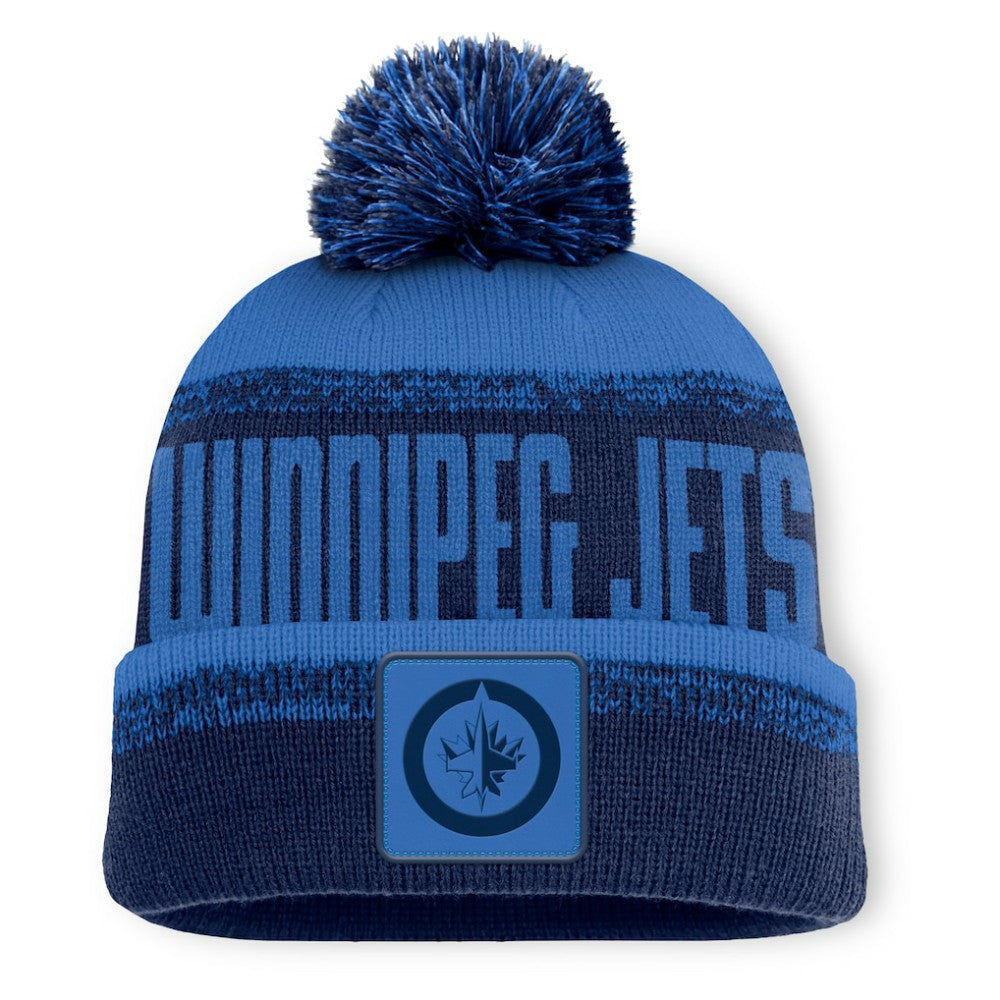 Winnipeg Jets Fanatics Fundamentals Thrive Cuffed Knit Hat with Pom