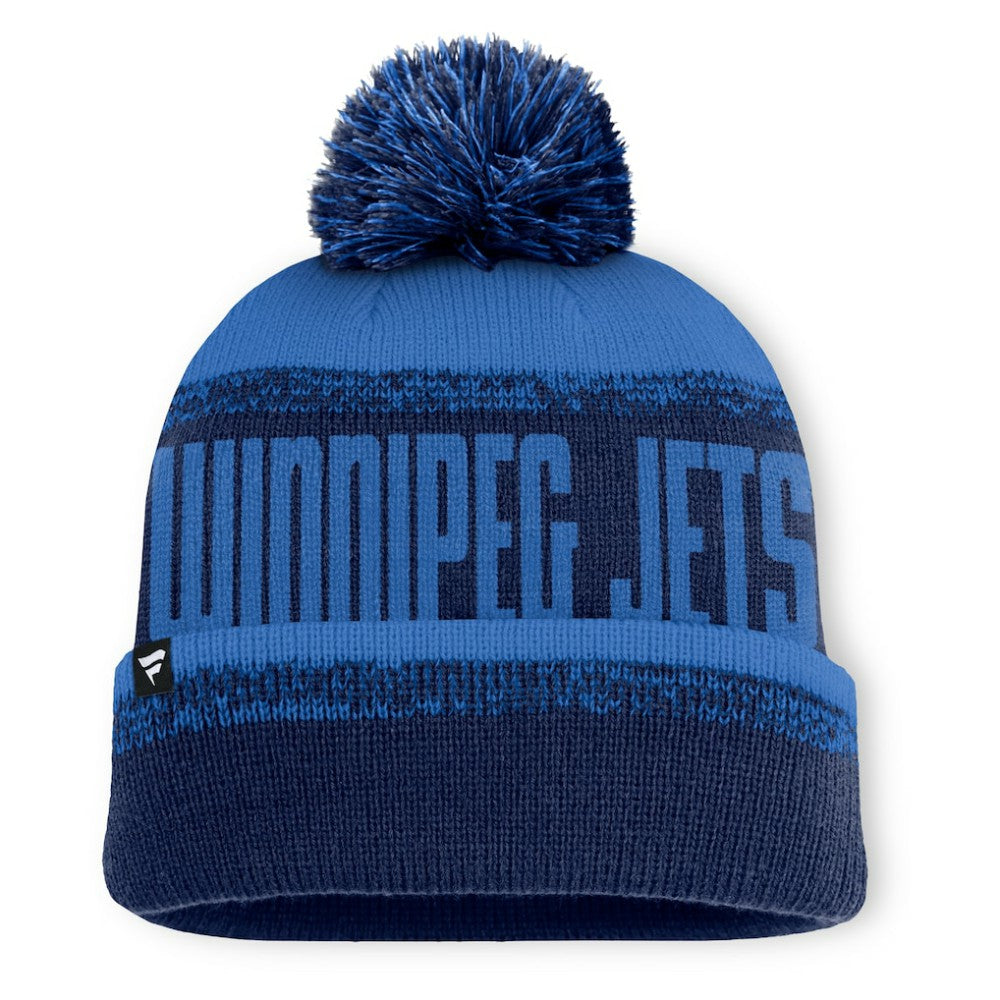 Winnipeg Jets Fanatics Fundamentals Thrive Cuffed Knit Hat with Pom