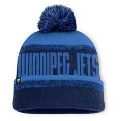 Winnipeg Jets Fanatics Fundamentals Thrive Cuffed Knit Hat with Pom