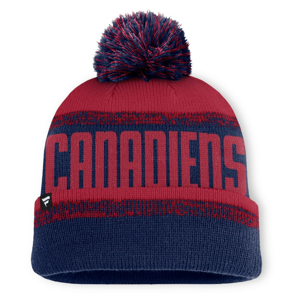 Montreal Canadiens Fanatics Fundamentals Thrive Cuffed Knit Hat with Pom