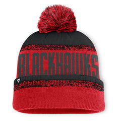 Chicago Blackhawks Fanatics Fundamentals Thrive Cuffed Knit Hat with Pom