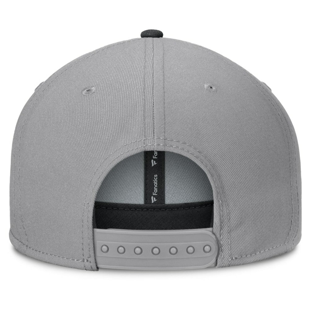 Boston Bruins Fanatics Fundamentals Duo Split Logo Snapback Hat