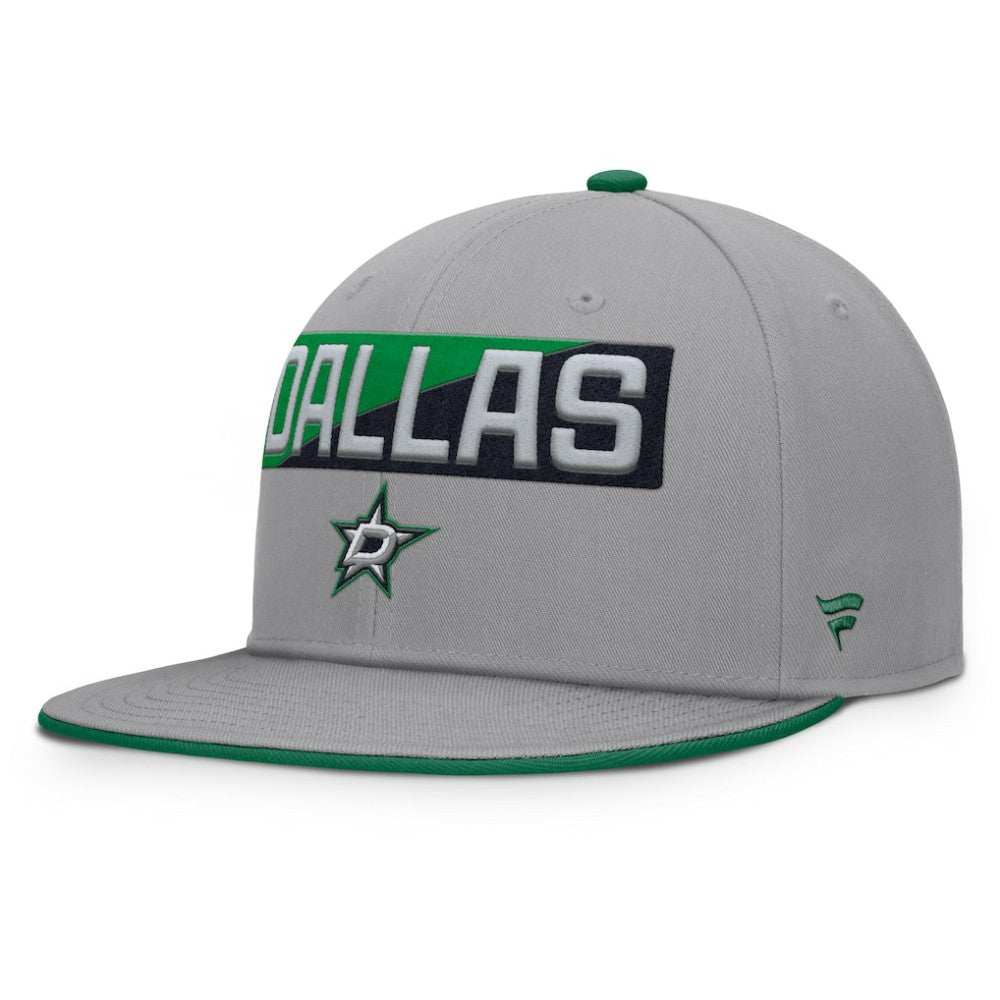 Dallas Stars Fanatics Fundamentals Duo Split Logo Snapback Hat
