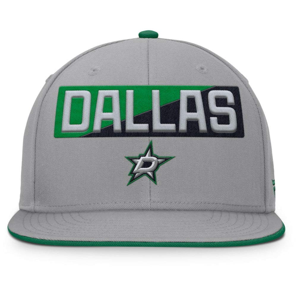 Dallas Stars Fanatics Fundamentals Duo Split Logo Snapback Hat