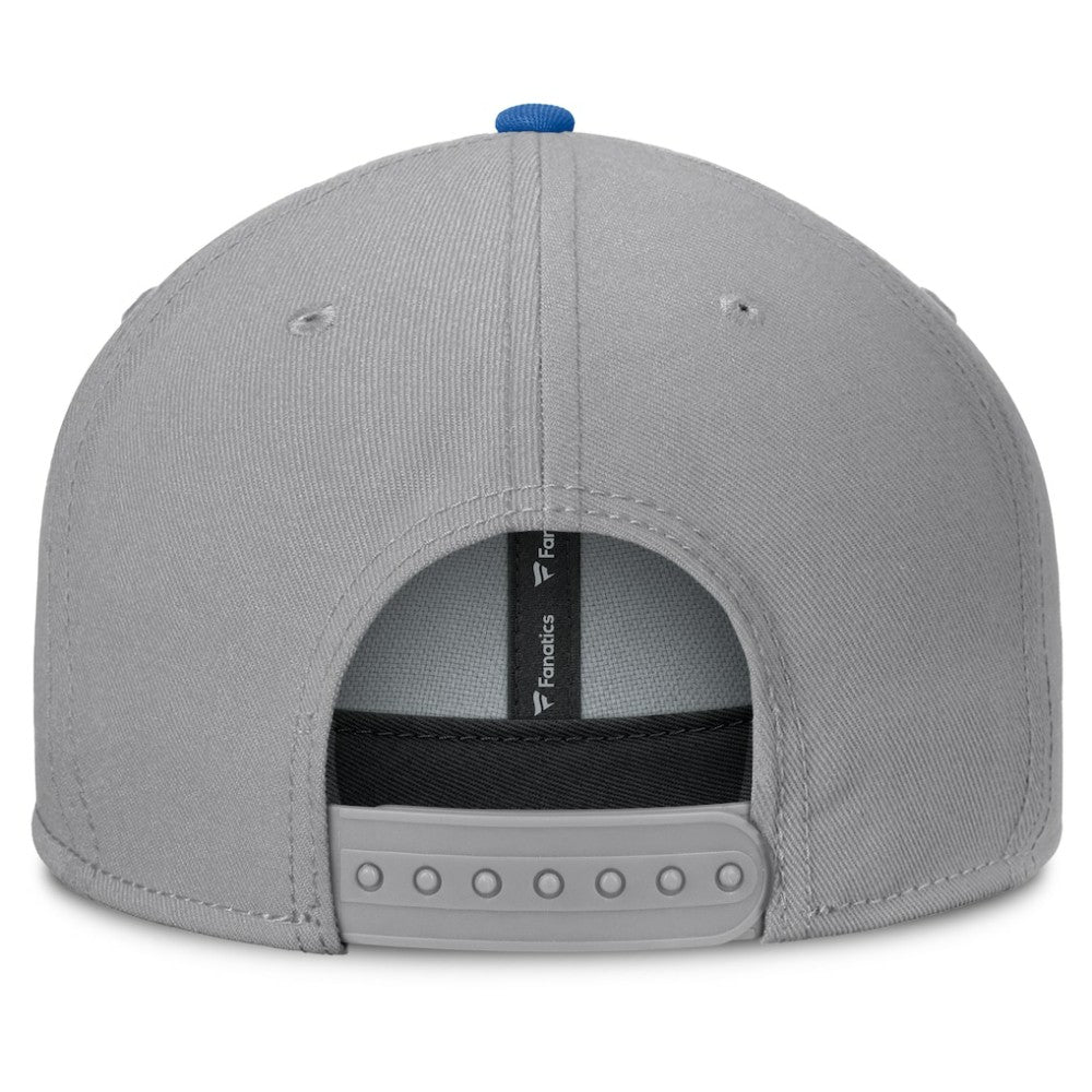 New York Rangers Fanatics Fundamentals Duo Split Logo Snapback Hat