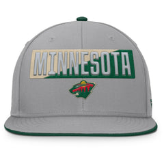 Minnesota Wild Fanatics Fundamentals Duo Split Logo Snapback Hat