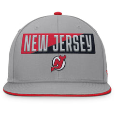 New Jersey Devils Fanatics Fundamentals Duo Split Logo Snapback Hat
