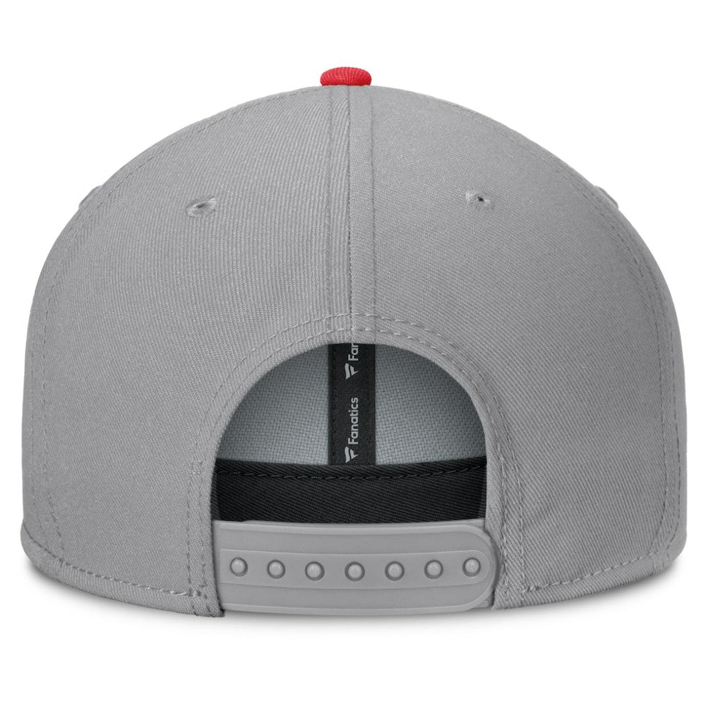 New Jersey Devils Fanatics Fundamentals Duo Split Logo Snapback Hat