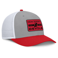 New Jersey Devils Fanatics Fundamental Adapt Trucker Adjustable Hat