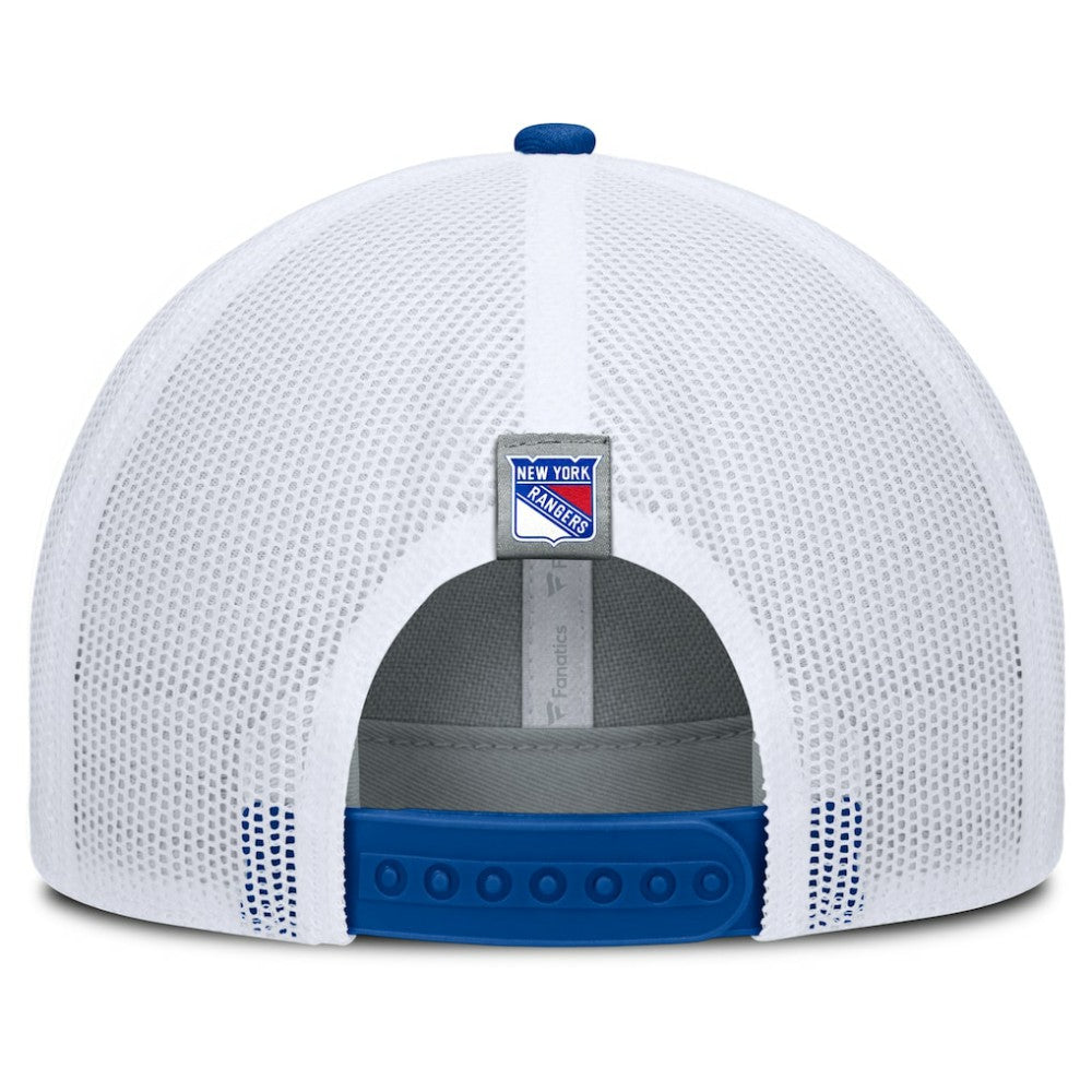 New York Rangers Fanatics Fundamental Adapt Trucker Adjustable Hat