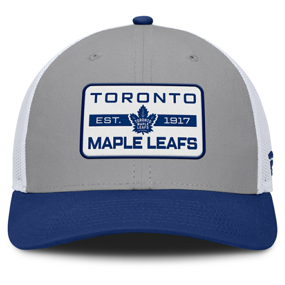 Toronto Maple Leafs Fanatics Fundamental Adapt Trucker Adjustable Hat