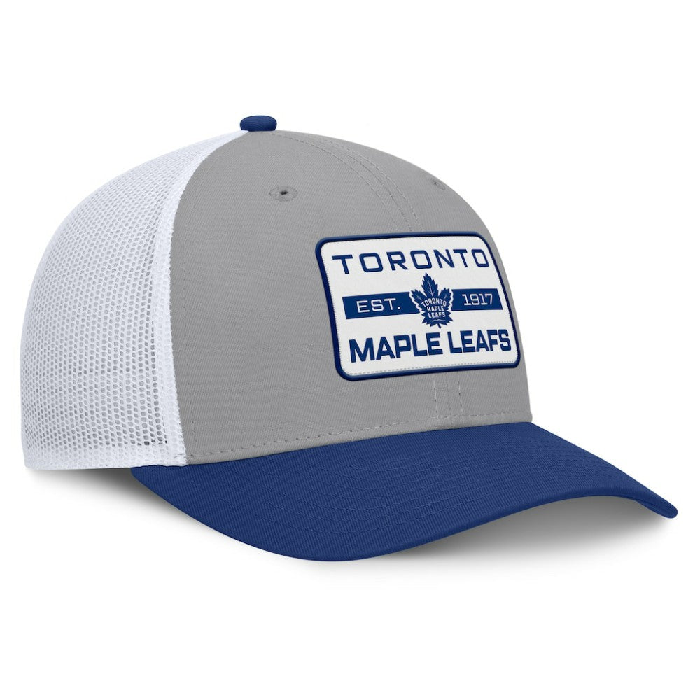 Toronto Maple Leafs Fanatics Fundamental Adapt Trucker Adjustable Hat