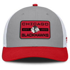 Chicago Blackhawks Fanatics Fundamental Adapt Trucker Adjustable Hat