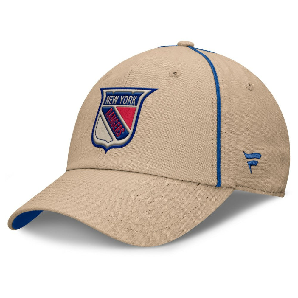 New York Rangers Fanatics Heritage Setoff Adjustable Hat