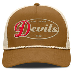 New Jersey Devils Fanatics Heritage Fetch A-Frame Trucker Adjustable Hat