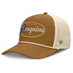 Pittsburgh Penguins Fanatics Heritage Fetch A-Frame Trucker Adjustable Hat