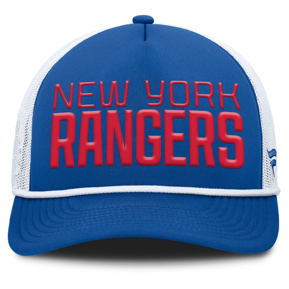 New York Rangers Fanatics Heritage Dutch A-Frame Trucker Adjustable Hat