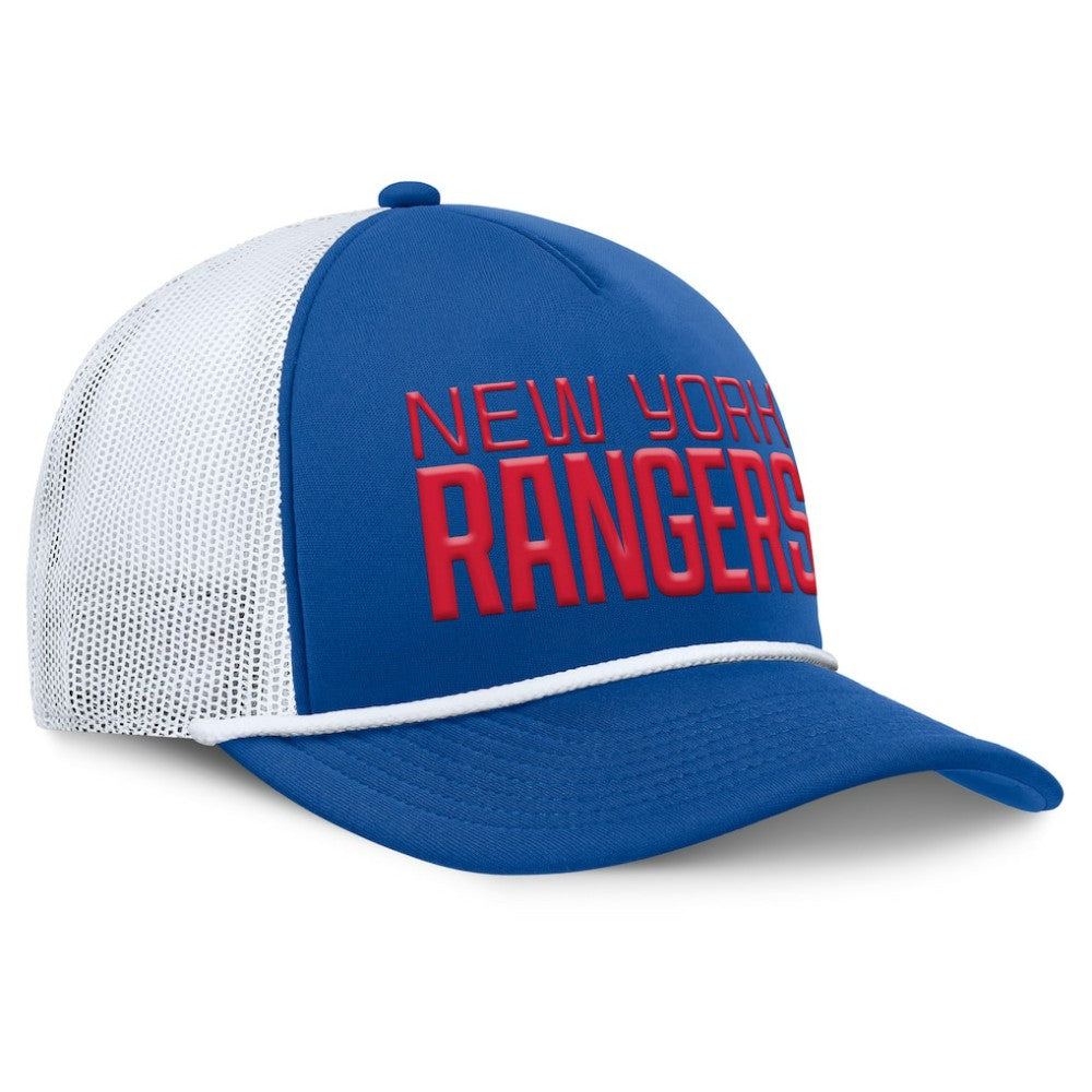 New York Rangers Fanatics Heritage Dutch A-Frame Trucker Adjustable Hat