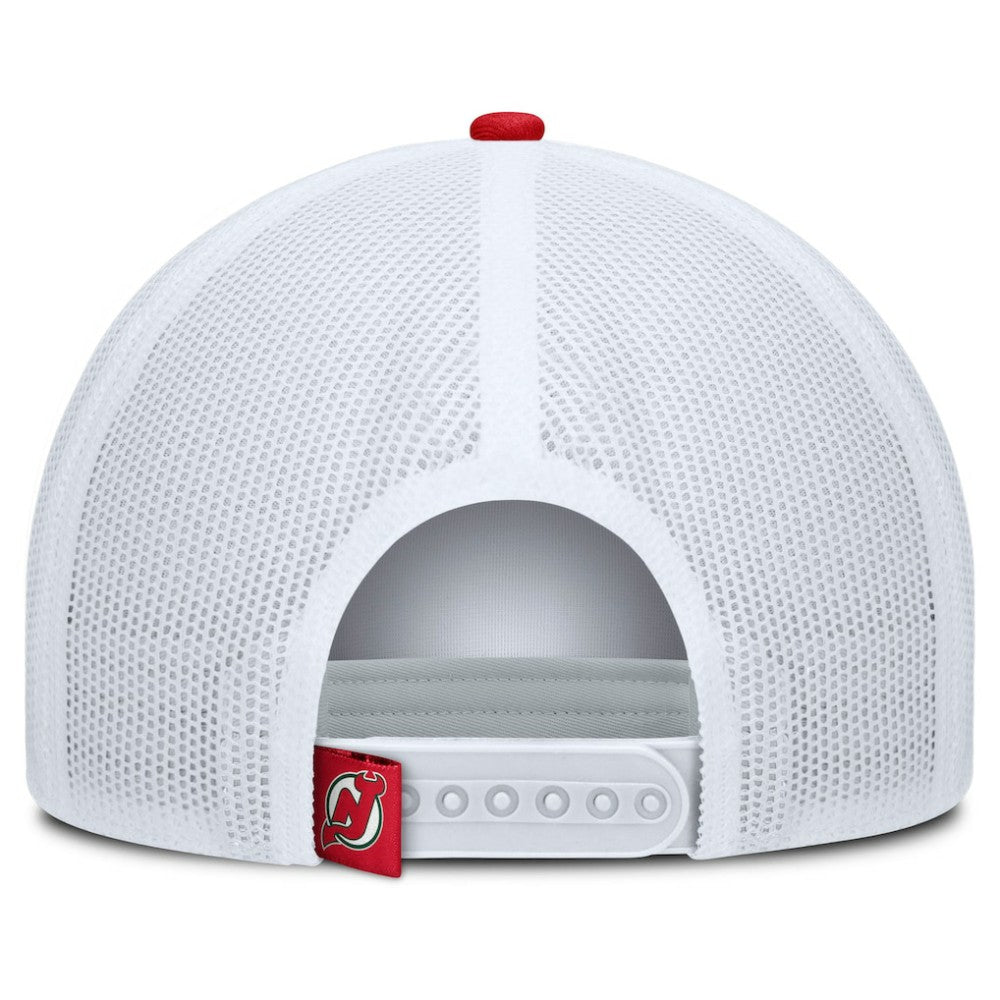 New Jersey Devils Fanatics Heritage Dutch A-Frame Trucker Adjustable Hat