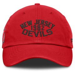 New Jersey Devils Fanatics Fundamentals Archer Adjustable Hat